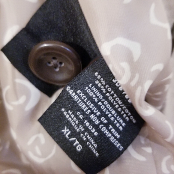 Original Nicole Miller Tan Taupe Cotton Blazer Jacket Coat - Picture 6 of 6